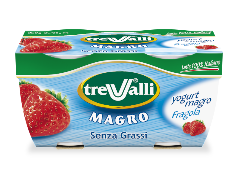 Yogurt Magro alla Fragola Trevalli